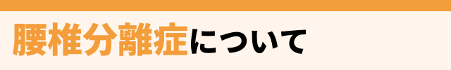 腰椎分離症とは